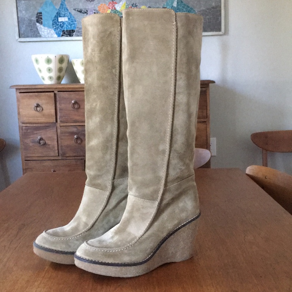 Madewell Knee High Suede Boots